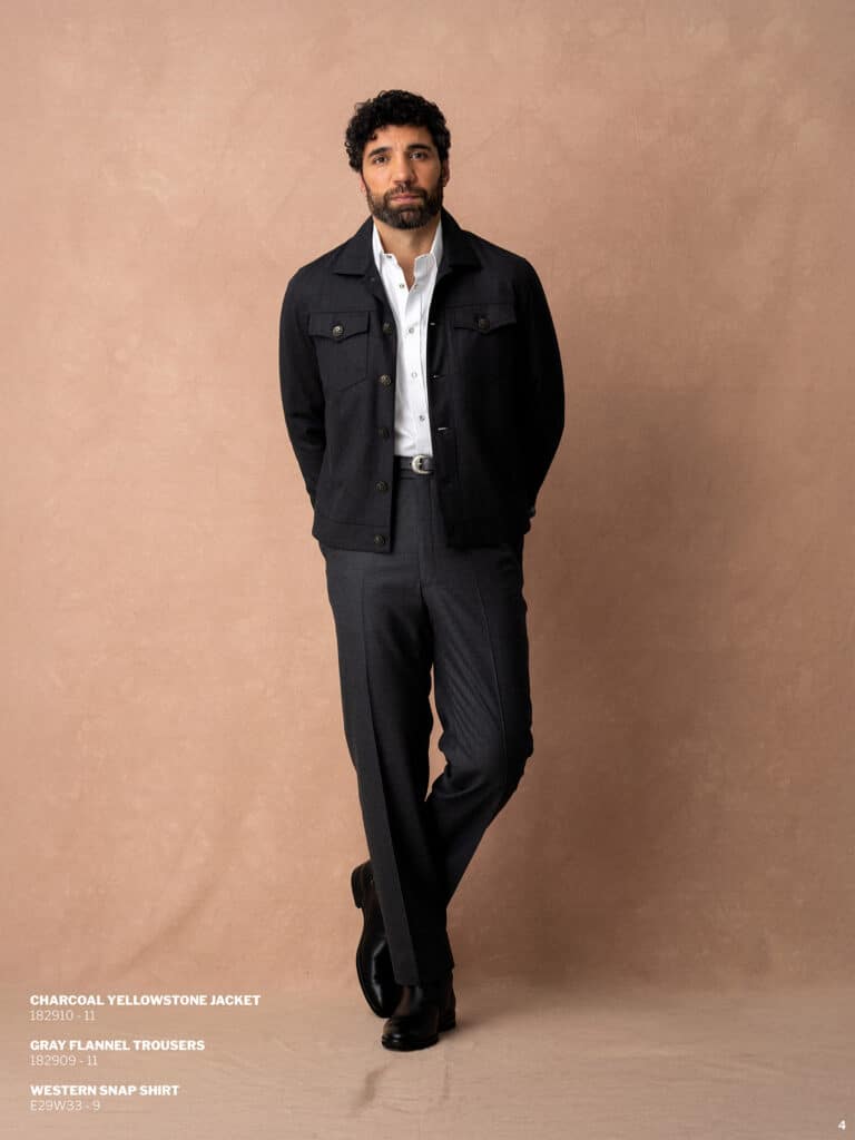 erik peterson tom james company trucker yellowstone bomber jacket tweeds tampa sarasota lakeland