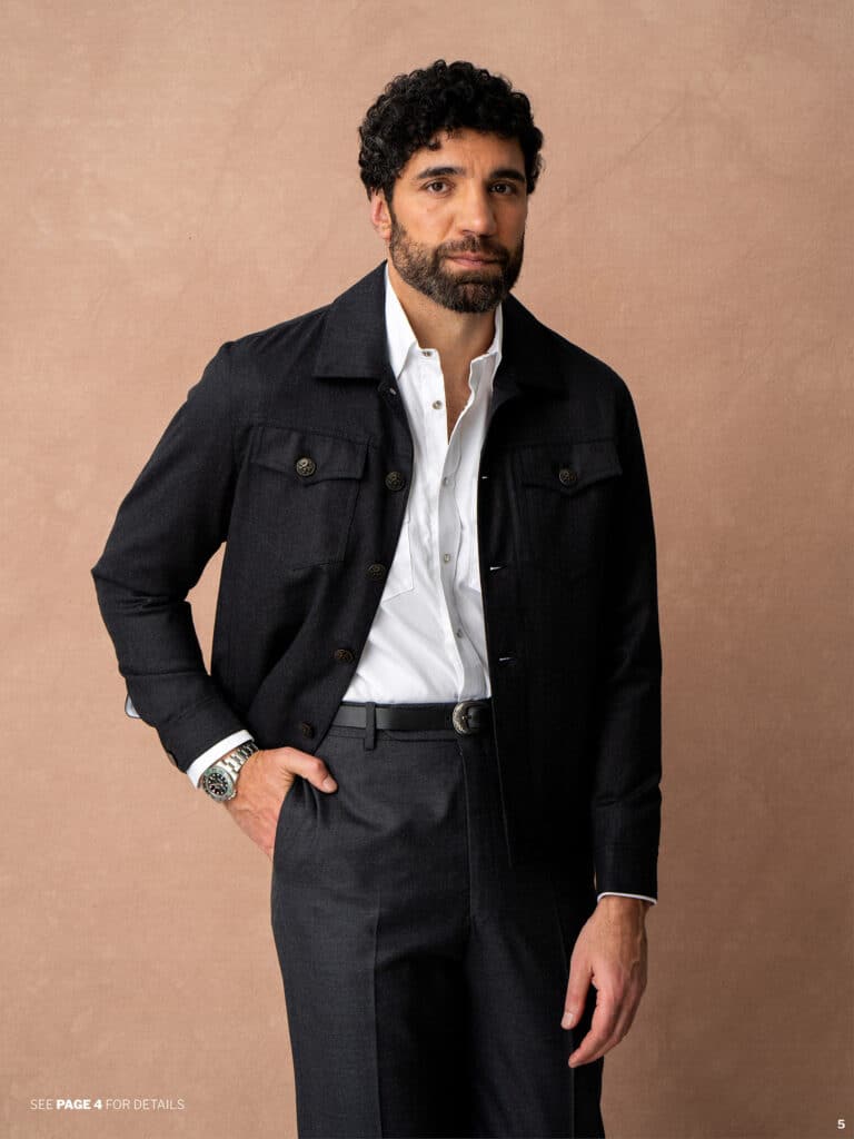 erik peterson tom james company trucker yellowstone bomber jacket tweeds tampa sarasota lakeland