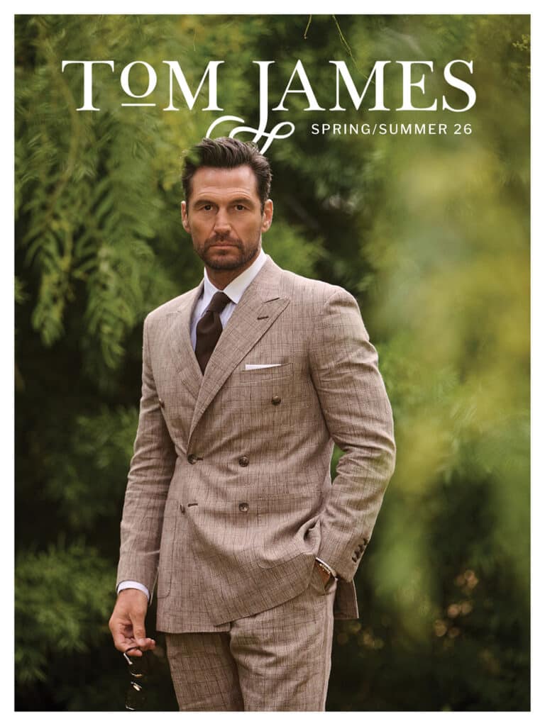 mens Spring Summer 2026 look book tom james custom suits