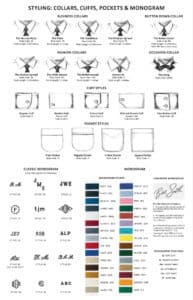 Custom Shirts Options collar cuffs 