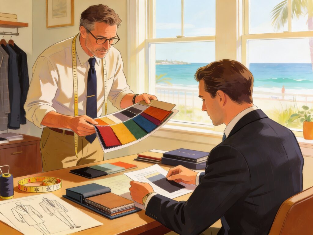 custom suits swatches clearwater