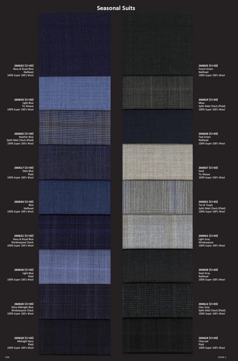 erik peterson tom james company custom suits shirts dress jackets corporate image spring summer 2026