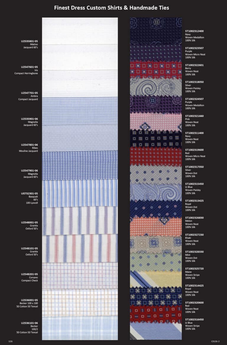 erik peterson tom james company custom suits shirts dress jackets corporate image spring summer 2026