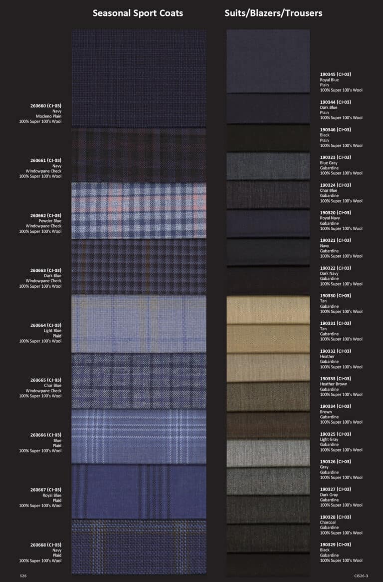 erik peterson tom james company custom suits shirts dress jackets corporate image spring summer 2026