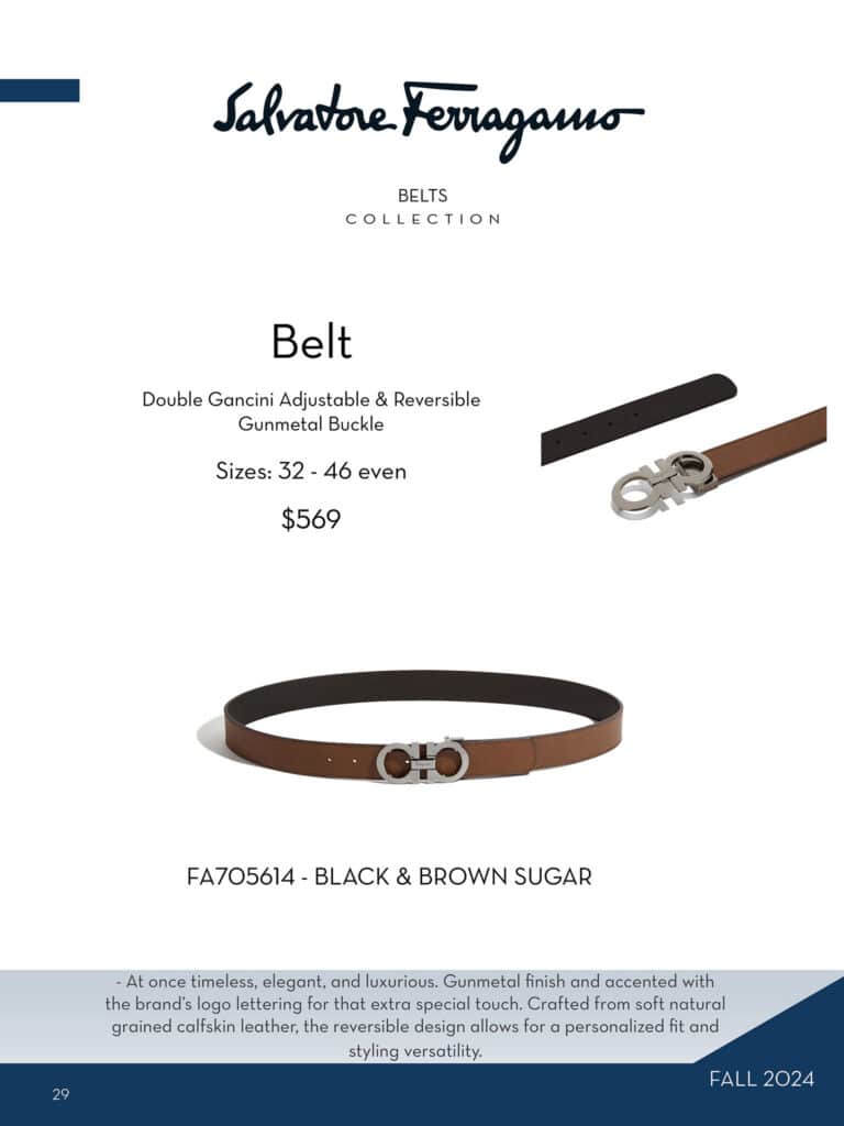 alvatore ferragamo mens shoes belts and bags