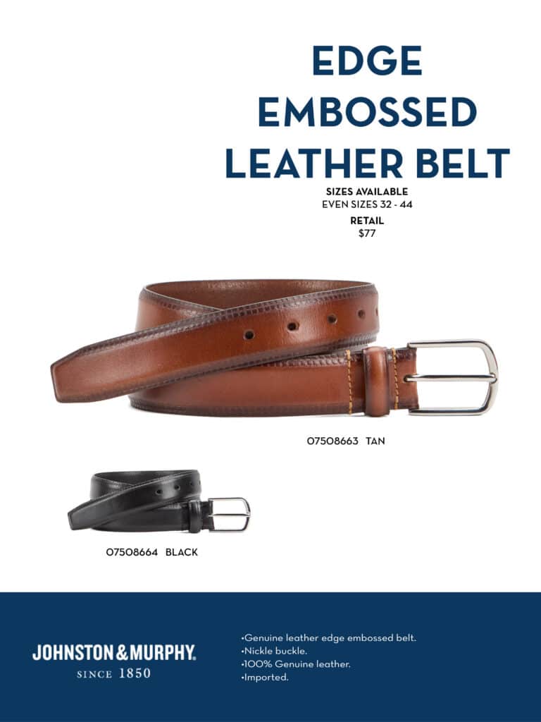 johnston murphy shoes belts and bags