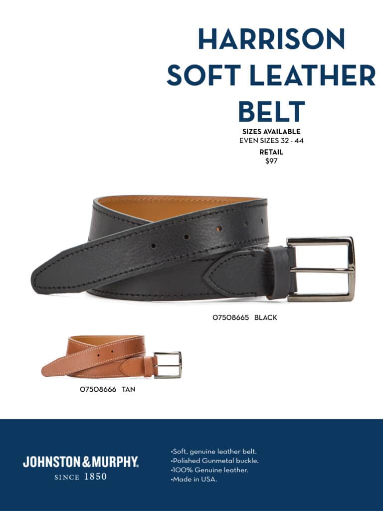 johnston murphy shoes belts and bags