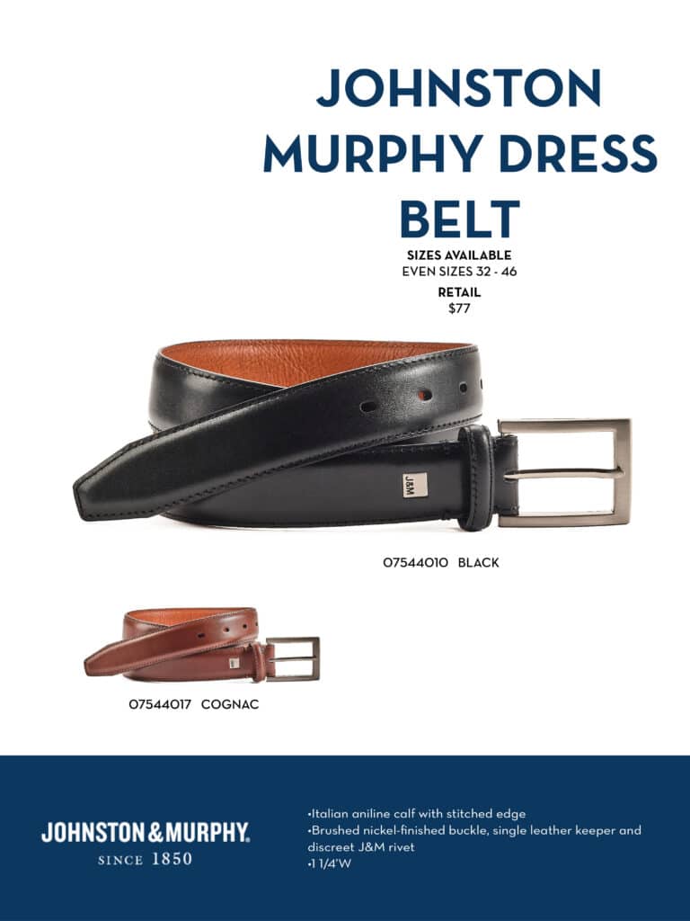 johnston murphy shoes belts and bags