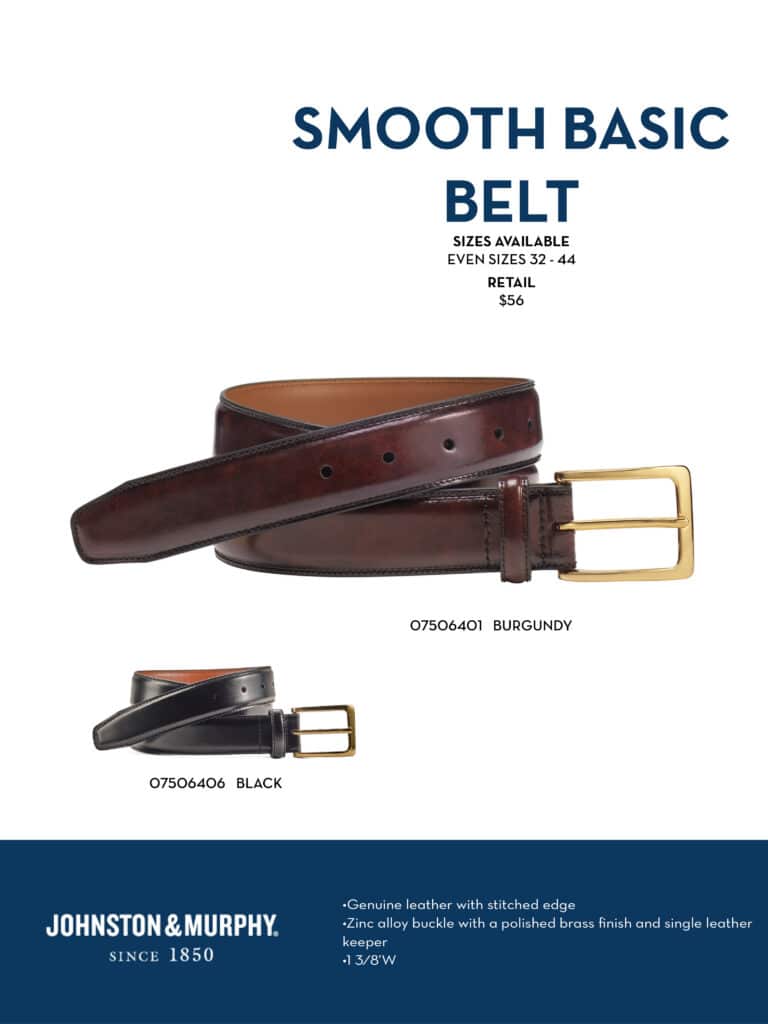 johnston murphy shoes belts and bags
