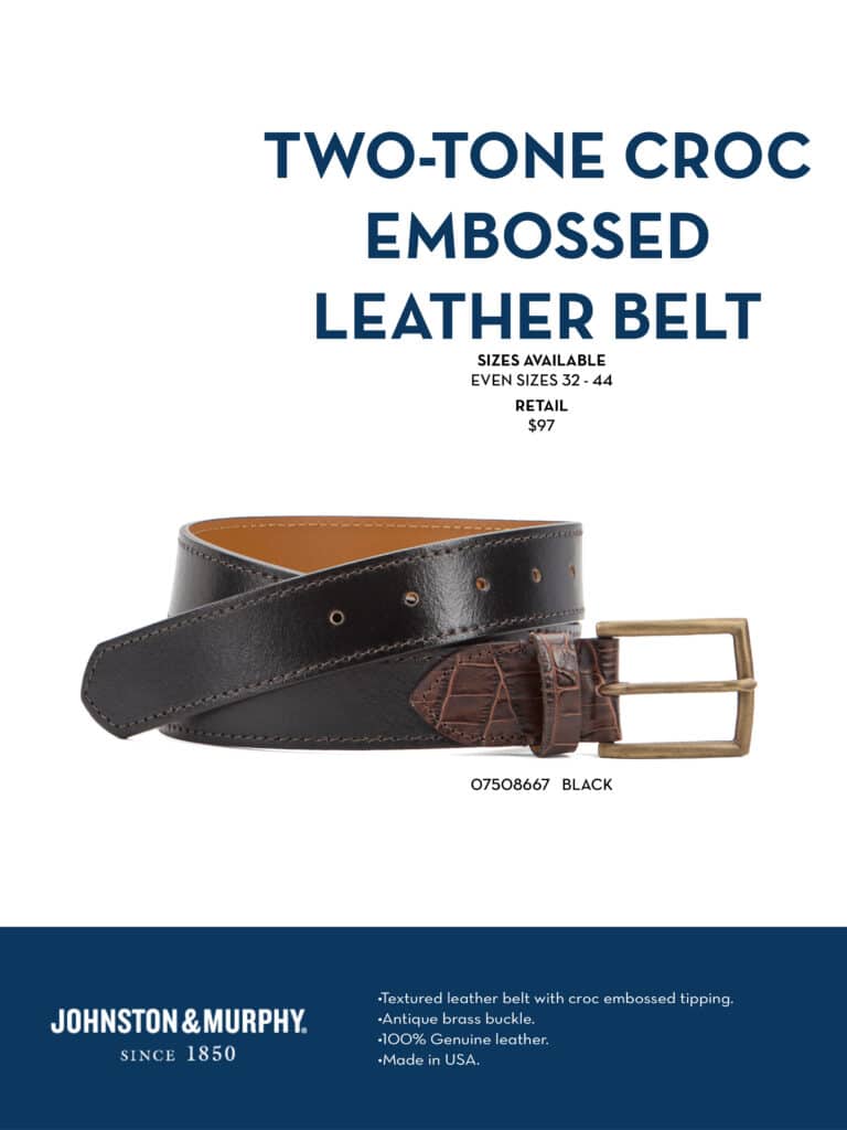 johnston murphy shoes belts and bags