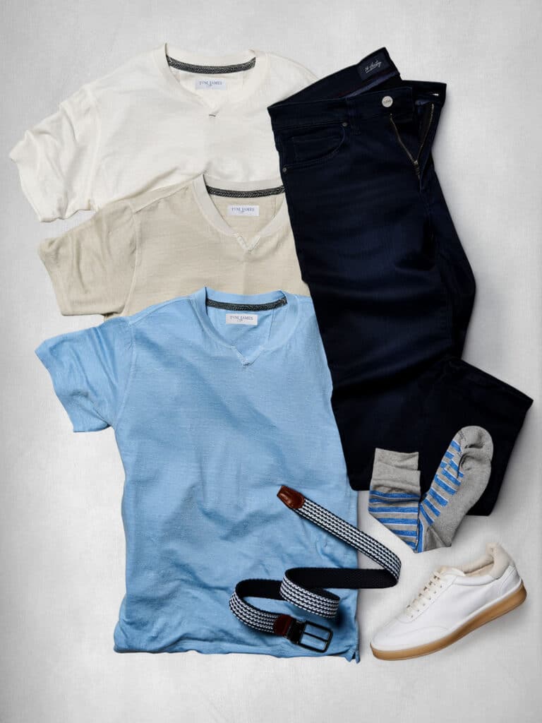 tom james spring summer 2026 sportwear shorts polos jeans untucked shirt jackets3