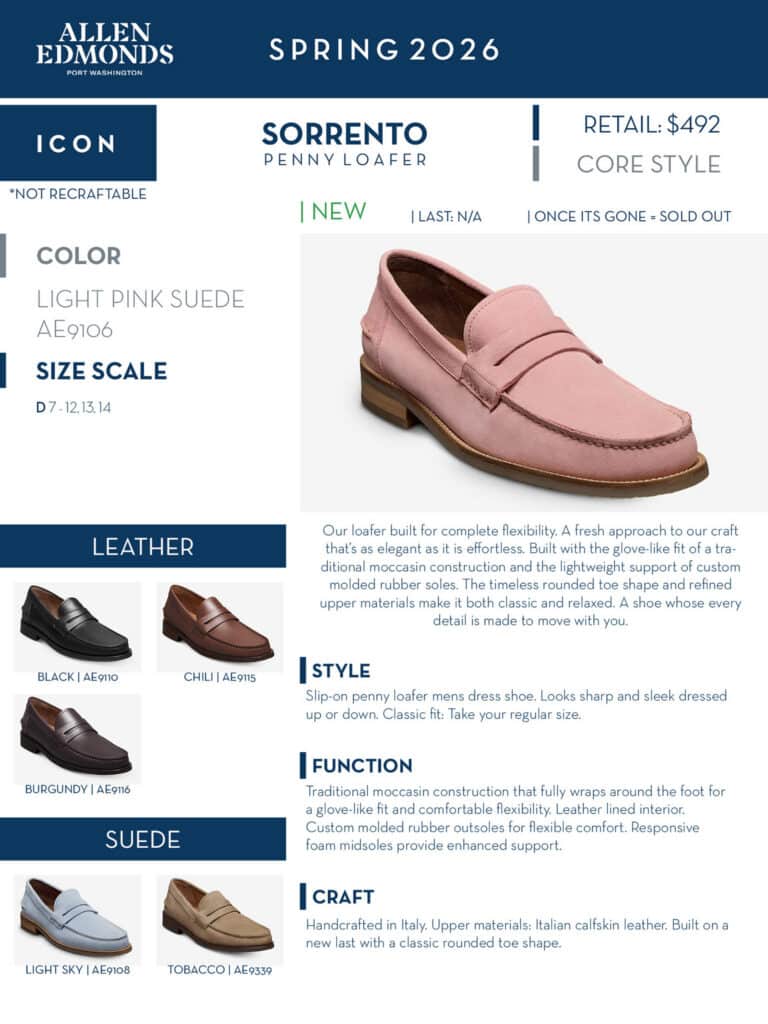 Allen Edmonds mens shoes belts captoe lace up sneaker slip on