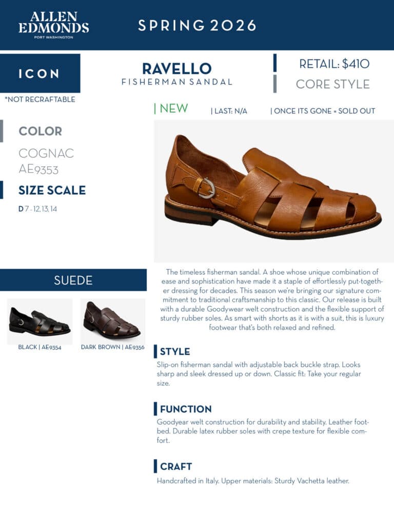 Allen Edmonds mens shoes belts captoe lace up sneaker slip on sandels