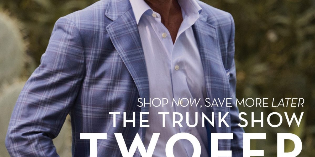 Tom James Twofer For Men and Women Trunk Show 2026