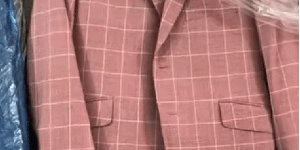 Pink windowpane suit tom james erik peterson